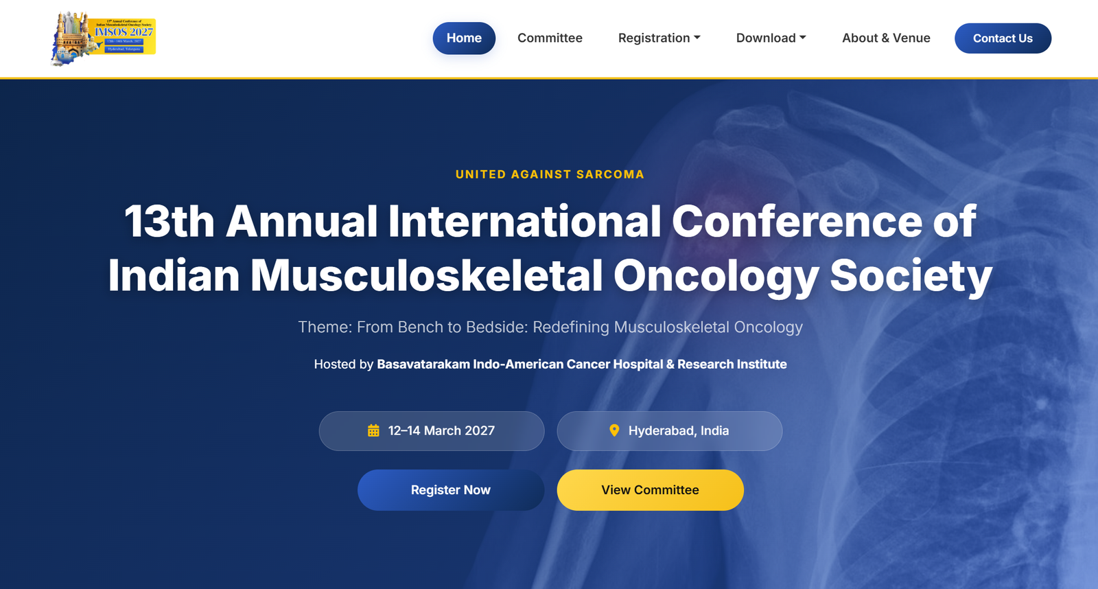 IMSOS 2027 - 13th Annual Conference of the Indian Musculoskeletal Oncology Society